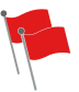 Double red flag: water closed to the public