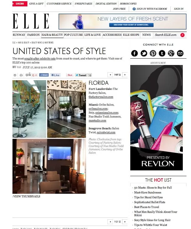 Salon Twist Honored Among Elle’s “Top 100 Salons”