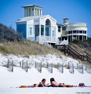 Seaside Florida Girls and House