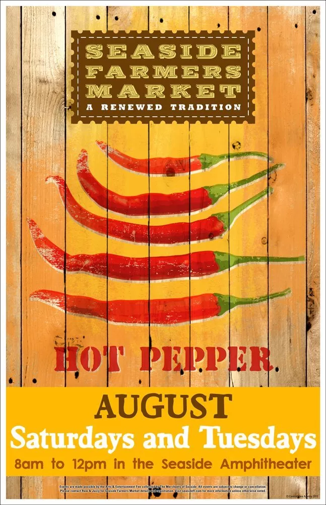 Seaside Farmers Market Poster – August 2012