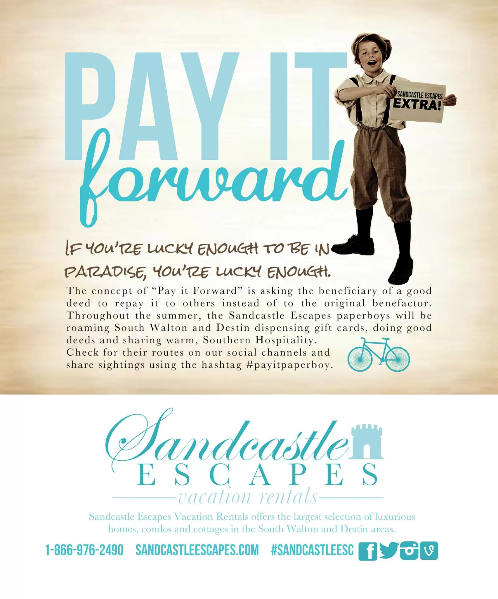 Sandcastle Escapes Paperboys ‘Paying It Forward’ This Summer