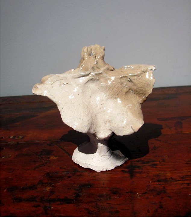 Recently sold, Raku fired sculpture, by John Malcome McRae