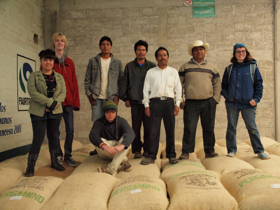 I co-founded a company that raised over $15,000 to help coffee farmers in Chiapas, Mexico. We even got to  go visit them.