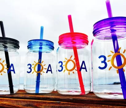 NEW: Plastic 30A Mason Jars