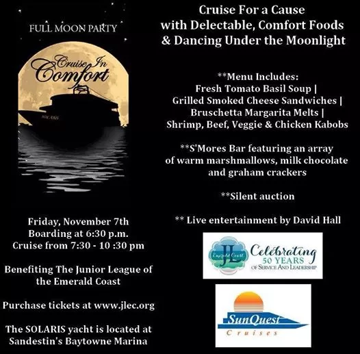 Full Moon Cruise to Benefit Junior League – Nov 7