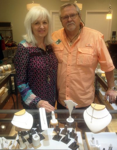 Tim and Patsy Hardin at Jewelry of 30A