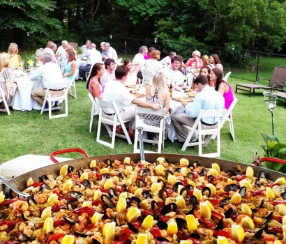 Paella, Flamenco Music and Dancing at Gulf Place Party