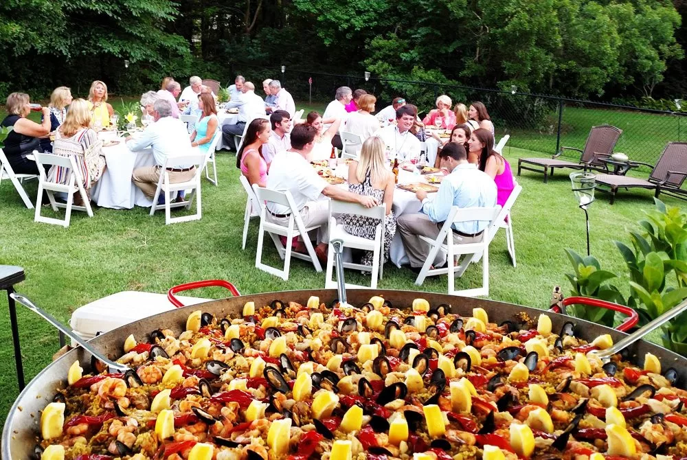 Paella, Flamenco Music and Dancing at Gulf Place Party