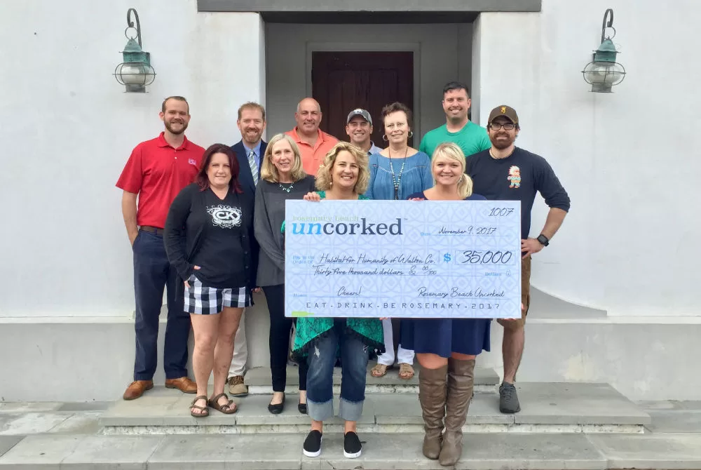 Rosemary Beach Uncorked Raises $35,000 to Build Home for Deserving Family