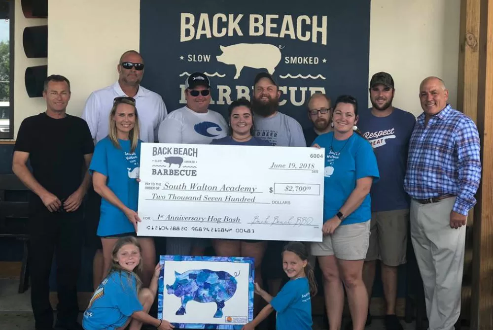 Back Beach Barbecue Raises $2,700 for South Walton Academy