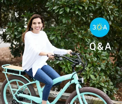 Julie Cumby Talks Boarding, Biking, Blue Skies & Beachy Mornings!