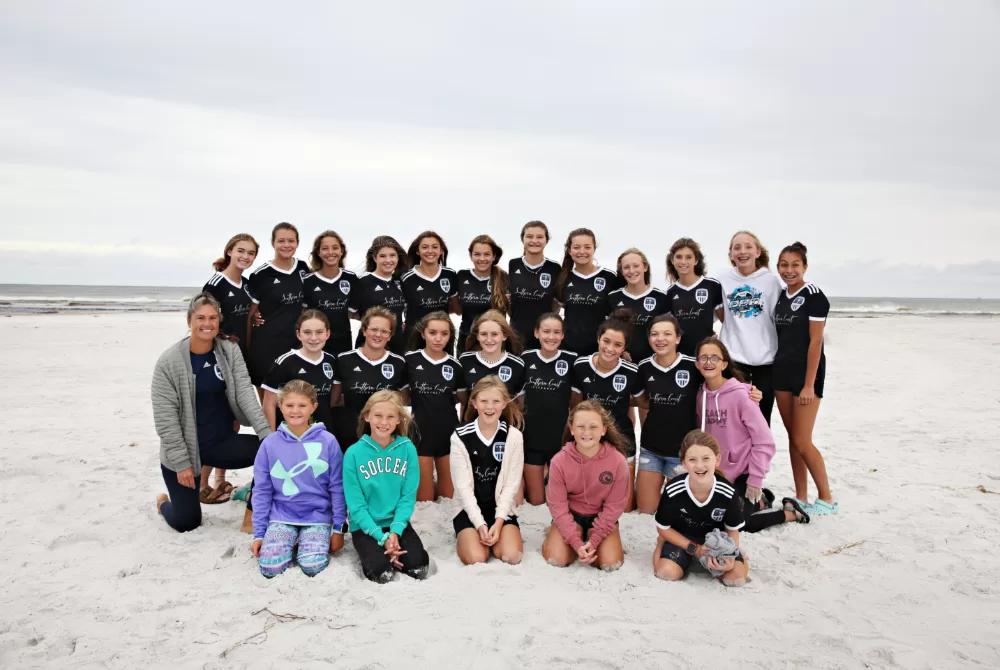 GulfSouth Soccer Club Clean Up Grayton Beach Post Hurricane Sally