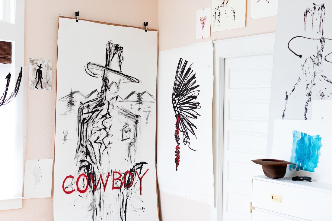 Coleman's Cowboy art