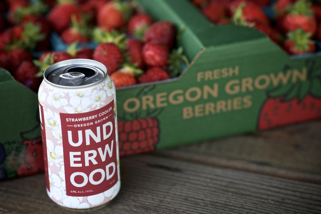 Strawberry Underwood Canned Wine