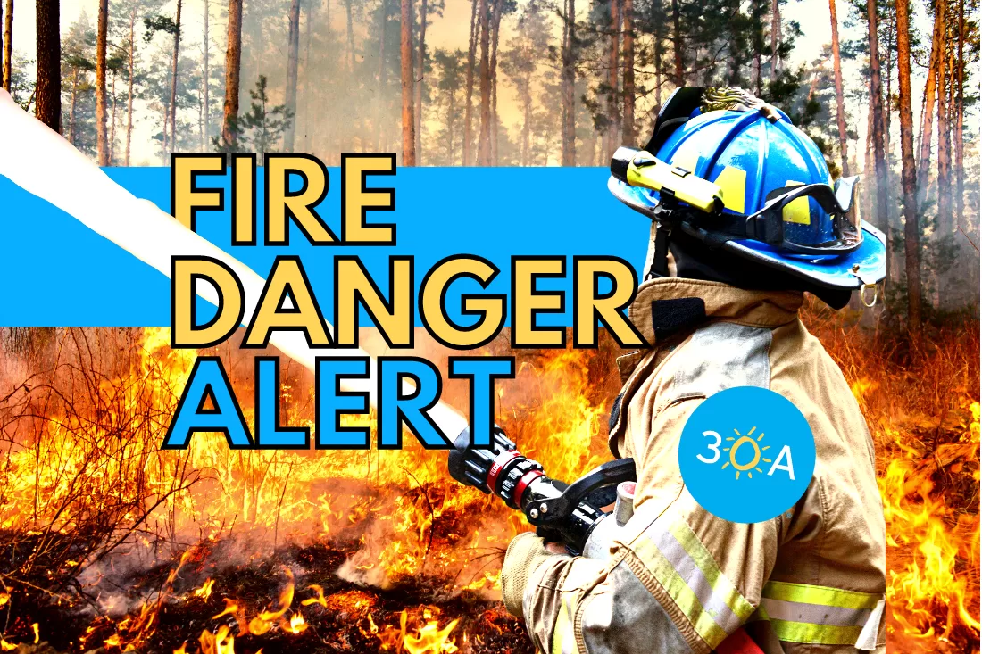 Walton County Fire Danger Elevated to “High” This Week