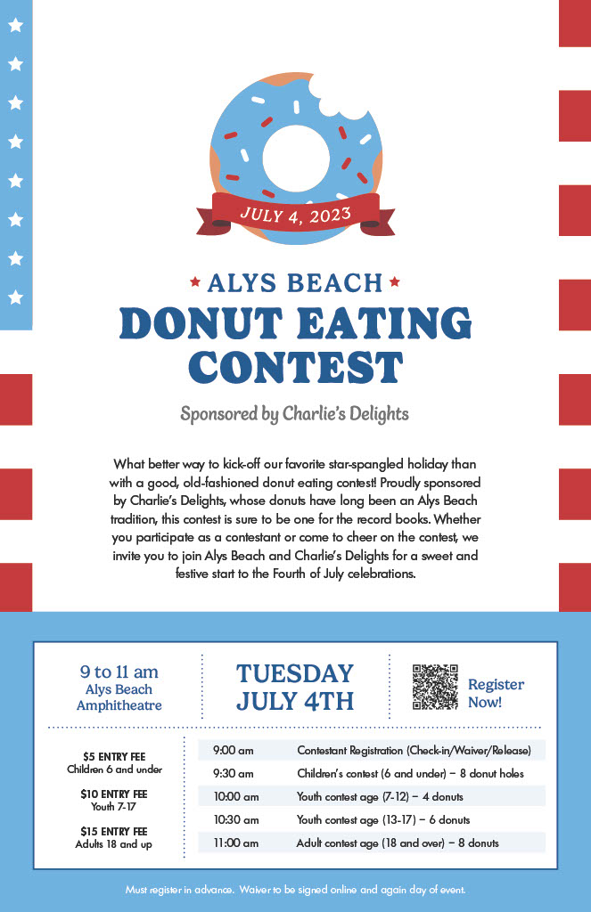Alys Beach Donut Eating Contest