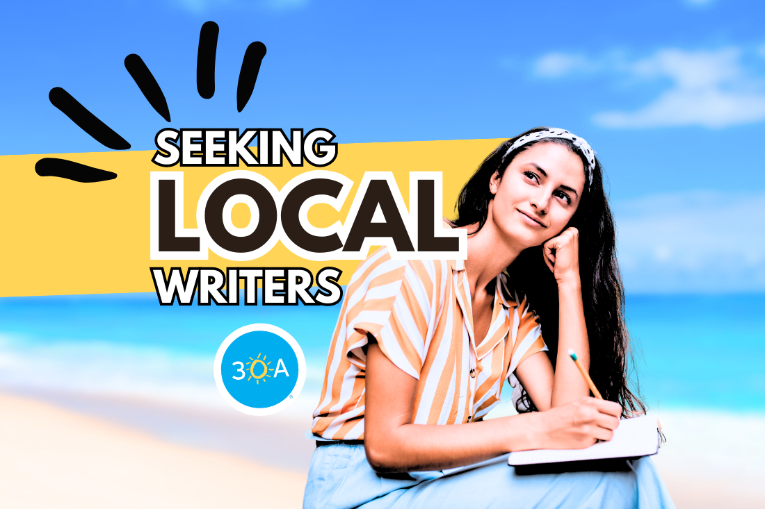 seeking local writers, 30A company hiring