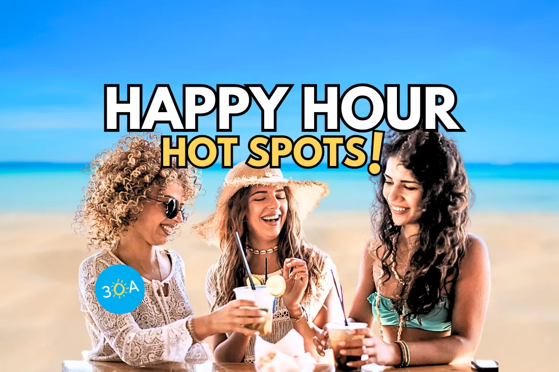 Sipping by the Gulf: Discovering the Best Happy Hours Along Scenic 30A’s Emerald Coast