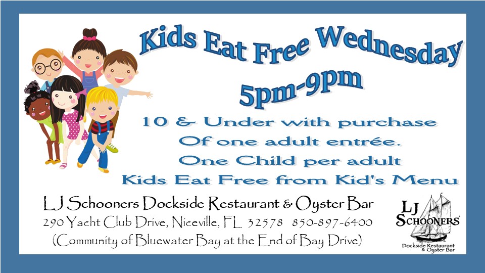 Kids Eat Free Wednesday 30a