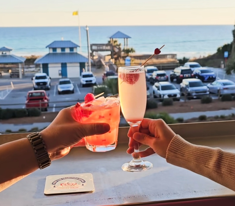 Celebrate Valentine’s Day at Shunk Gulley with Surf & Turf and Stunning Gulf Views