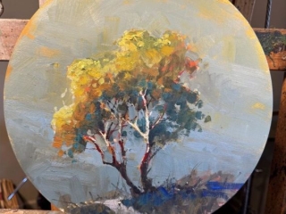 Steven-Quartly-Solitude-and-Peace-12-x-12-Oil-on-Wood-Medallion
