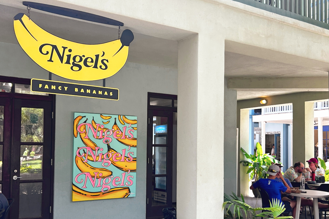 Nigel's food stand serving visitors in Seaside