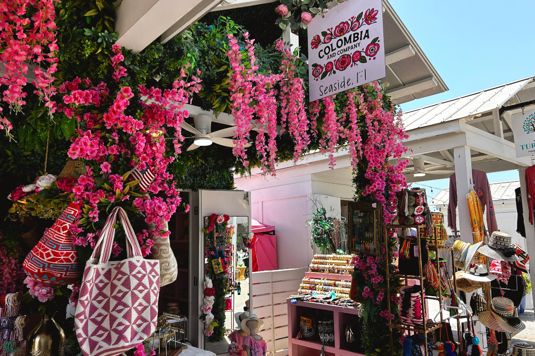 Pop-up district vendors in downtown Seaside