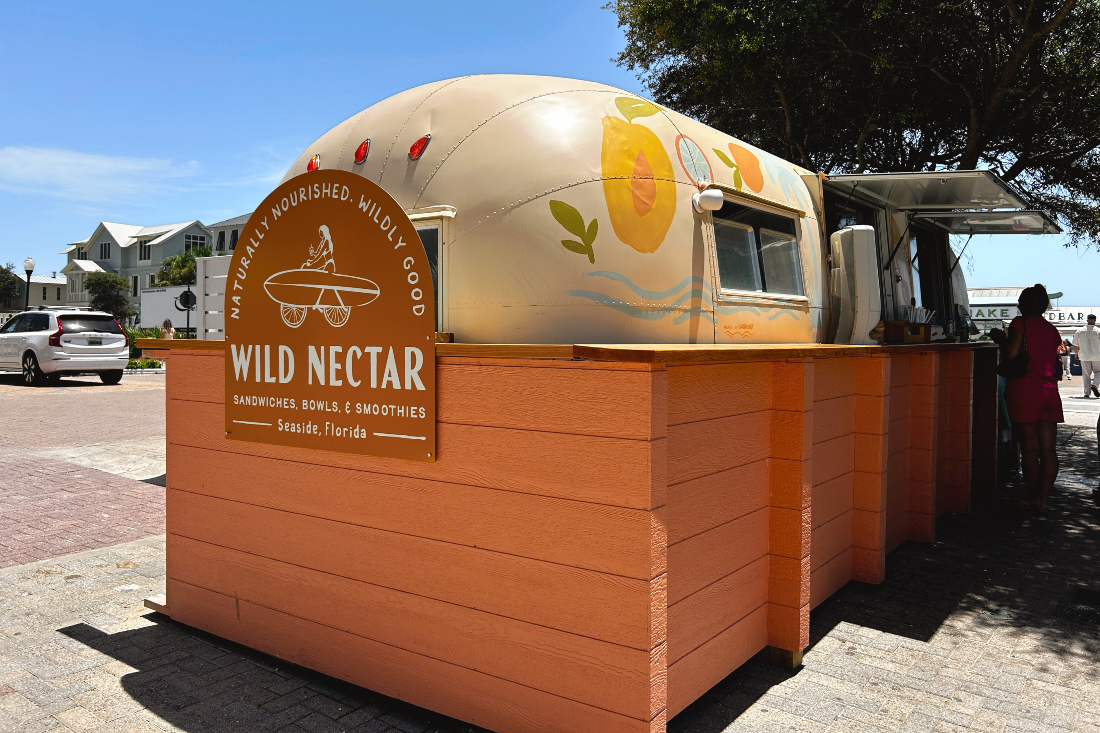 Wild Nectar juice and smoothie stand in Seaside