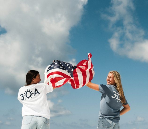 Patriotic 30A Gear tee for the Fourth of July
