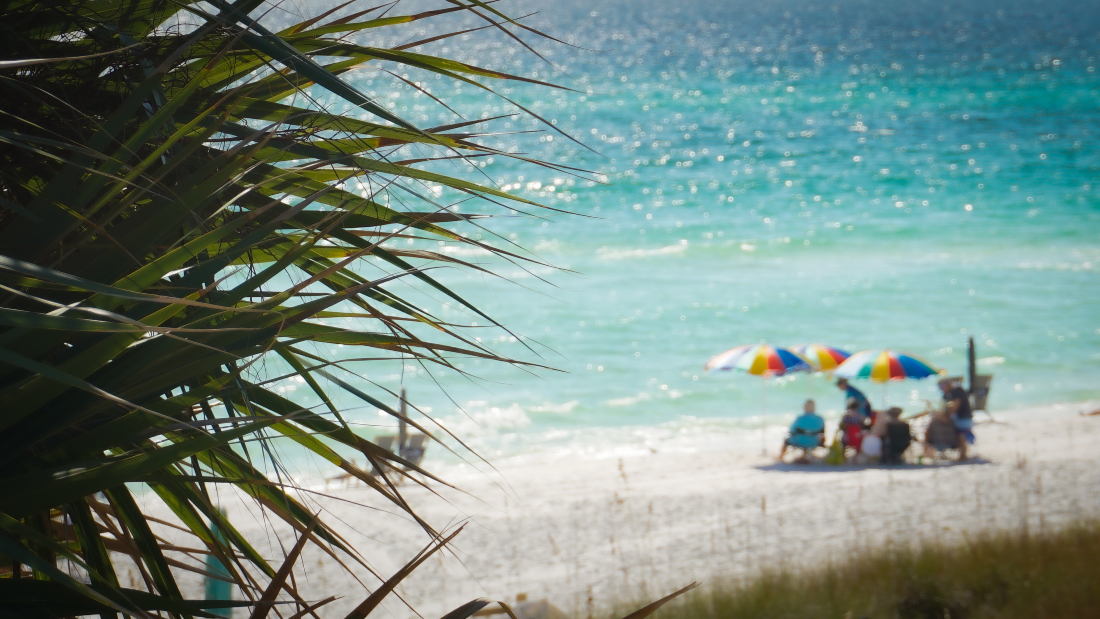 Calm coastal waters along Scenic Highway 30A