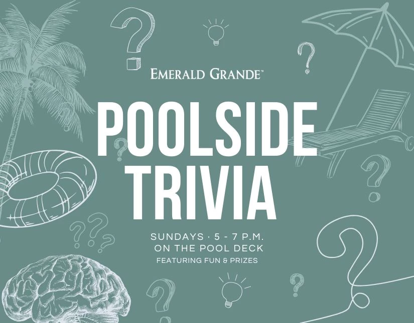 Poolside Trivia On The Pool Deck